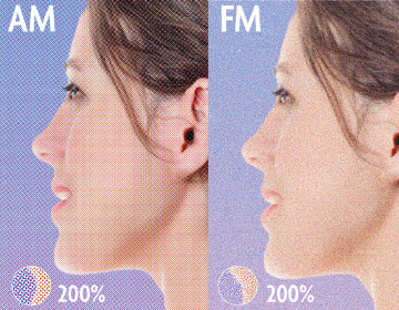 AM vs FM printing example