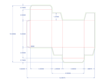 Reverse Tuck End Schematic